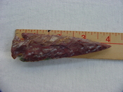 Reproduction arrowheads 4  inch jasper x651