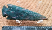 Reproduction spearhead 3 3/4  inch jasper point for sale ya336