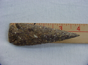 Reproduction spear head spearhead point 4  inch jasper x664