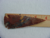 Reproduction spear head spearhead point  3 3/4  inch jasper x715