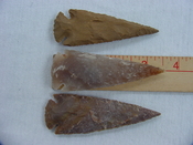 3 piece reproduction spearheads 3 1/2 inch collection  x730
