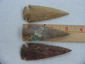 3 piece reproduction spearheads 3 1/2 inch collection  x725