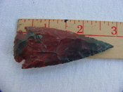 Reproduction arrowhead spear point 2 3/4  inch jasper x938