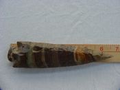 6.50" stone spearhead replica striped stone spear  point xcy260