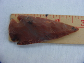 Reproduction arrowhead spear point 2 3/4  inch jasper x921