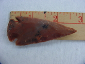 Reproduction arrowhead spear point 2 3/4  inch jasper x977