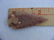 Reproduction arrowhead 2 1/4  inch jasper arrow head z52
