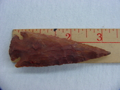 Reproduction spearhead point spear head 3 1/4  inch jasper z1