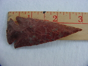 Reproduction spearhead point spear head 3  inch jasper z10