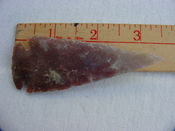 Reproduction arrowhead 3 1/2  inch jasper spearhead z139