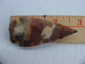 Reproduction arrowhead spear point 2 3/4  inch jasper x932