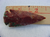 Reproduction arrowhead 2 1/4  inch jasper arrow head z46