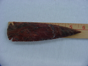 Reproduction arrowheads 5 3/4 inch jasper x6
