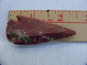 Reproduction arrowhead 2 1/4  inch jasper arrow head z53