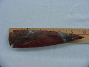 5 3/4 inch reproduction spearhead jasper spear head point x1