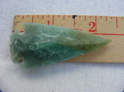 Reproduction arrowhead 2 1/4  inch jasper arrow head z55