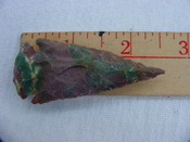 Reproduction arrow head 2 1/2  inch jasper arrowhead x931