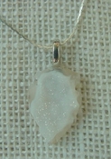  1.04" druzy arrowhead necklace reproduction drusy crystal na35 