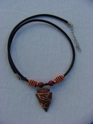  Arrowhead necklace stone reproduction jasper # 14 