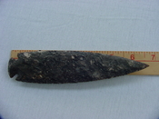  6.50" stone spearhead replica dark stone spear head point x58 