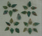  25 mini arrowheads tiny natural stone replica arrow points mt36 