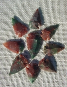  9 green with red multi colors reproduction arrowheads ks570 