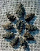  10 speckled arrowheads with spots speckled spotted replica ks542 