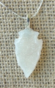 1.28 drussy arrowhead necklace replica beautiful crystals na86 