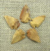  5 stone arrowheads sandalwood reproduction arrow heads sw12 