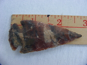  Reproduction arrowhead spear point 2 3/4 inch jasper x932 
