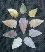  10 transparent arrowheads translucent replica arrowheads tp97 