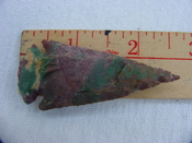  Reproduction arrow head 2 1/2 inch jasper arrowhead x931 