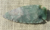  3.75" stone spearhead green color reproduction wide point jw31 