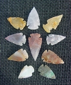  10 transparent arrowheads translucent replica arrowheads tp1 