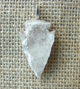  1.45 geode arrowhead necklace replica beautiful crystal na158 