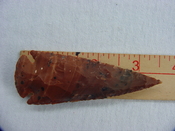  Reproduction spear head spearhead point 3 1/2 inch jasper x279 