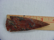  Reproduction spear head spearhead point 3 1/2 inch jasper x267 