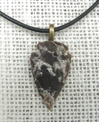  1.36 inch arrowhead necklace reproduction nice markings na187 