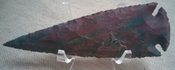  5" inch color spearhead replica stone point agate/ jasper ya350 