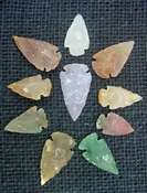  10 transparent arrowheads translucent replica arrowheads tp21 