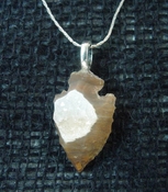  1.17" druzy arrowhead necklace replica beautiful crystals na50 