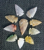  10 transparent arrowheads translucent replica arrowheads tp24 