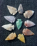  10 transparent arrowheads translucent replica arrowheads tp20 