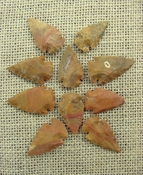  10 stone arrowheads sandalwood reproduction arrow heads sw26 