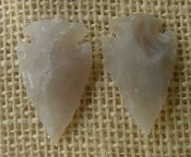  1 pair arrowheads for earrings light stone replica points ae38 