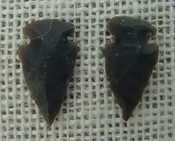  1 pair arrowheads for earrings dark stone replica points sa405 