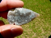  2.08" arrowhead geode beautiful crystals arrow head point kd323 