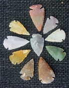  10 transparent arrowheads translucent replica arrowheads tp31 