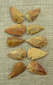  10 stone arrowheads sandalwood reproduction arrow heads sw3 