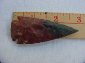  Reproduction arrowhead spear point 2 3/4 inch jasper x938 